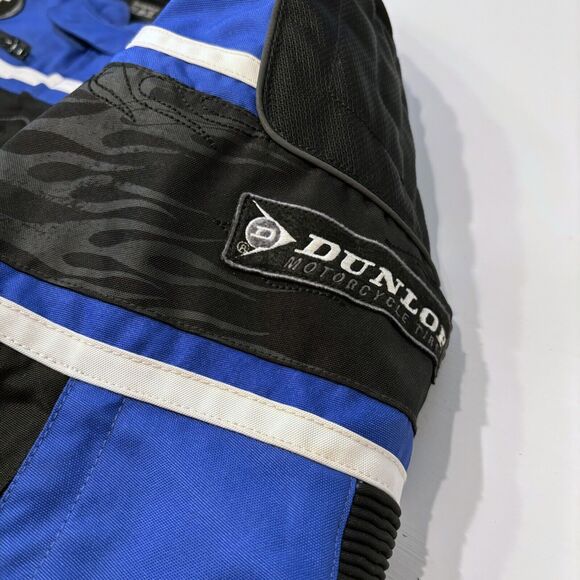 Scorpion Exo Burnout Blue Black FMF Team Cycle Motorcycle Riding Jacket Size XL - Picture 5 of 16